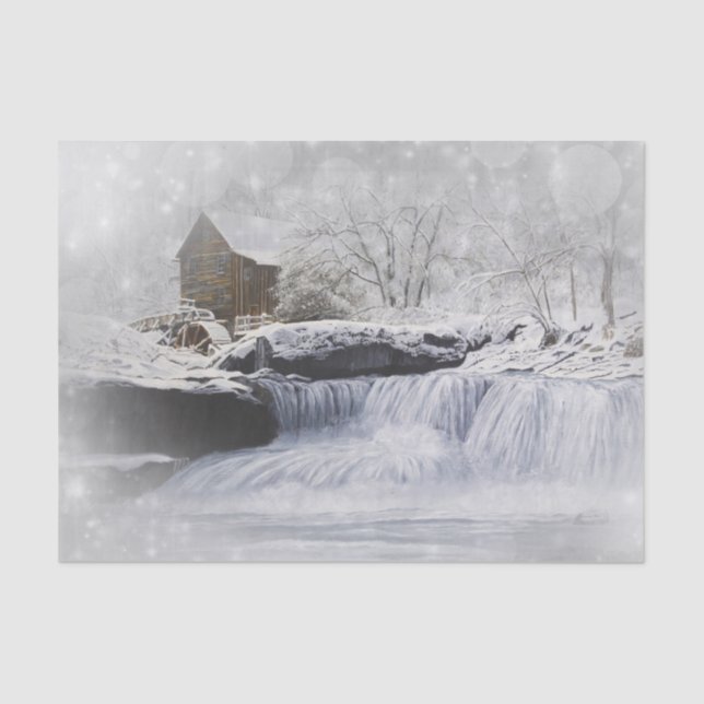 Old Mill 10lb Tissue Paper, White Paper (Front)