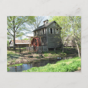 Old  Mill and Creek Postcard