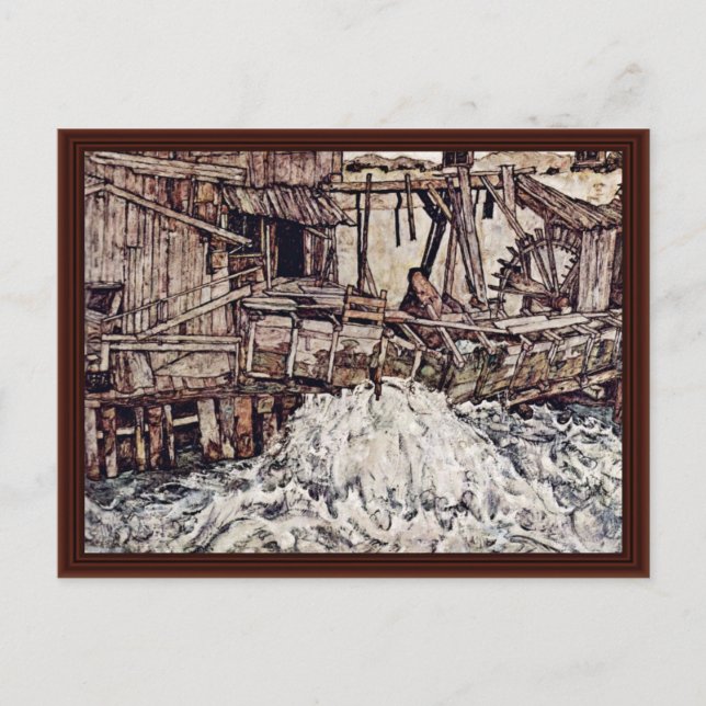 Old Mill By Schiele Egon Postcard (Front)