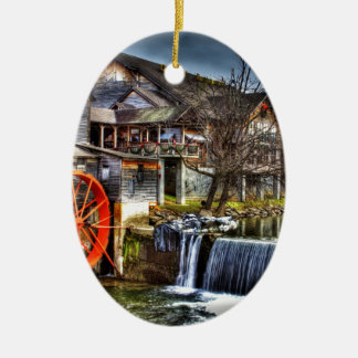 Old Mill Ceramic Ornament