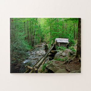 Old Mill Gatlinburg Tennessee Jigsaw Puzzle