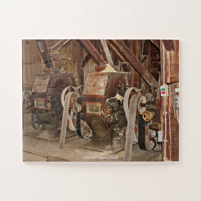 Old Mill Hearns Pond Jigsaw Puzzle (Horizontal)