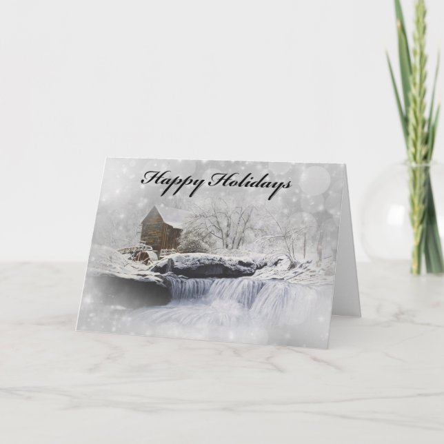 Old Mill Holiday Card, envelopes included (Front)