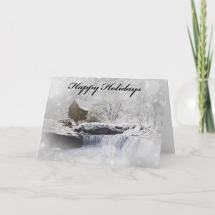 Old Mill Holiday Card, envelopes included Card