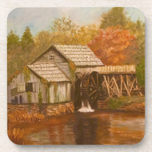 Old Mill in Autumn Coaster