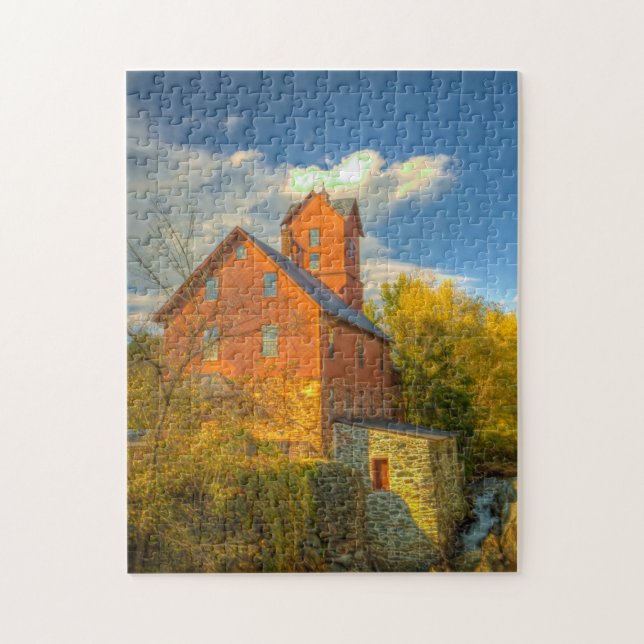 Old Mill in Vermont . Jigsaw Puzzle (Vertical)