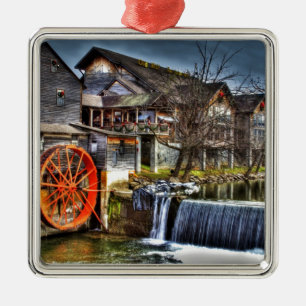 Old Mill Metal Ornament
