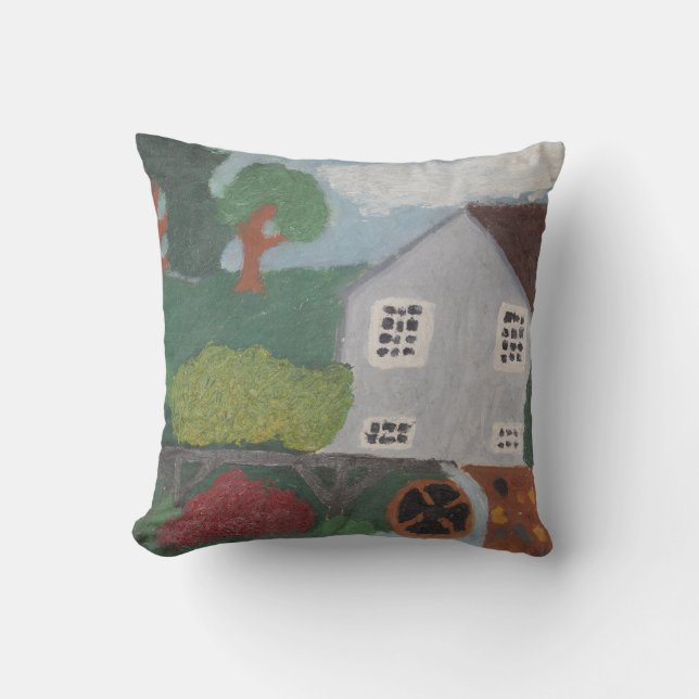 ''OLD MILL'' THROW PILLOW (Front)