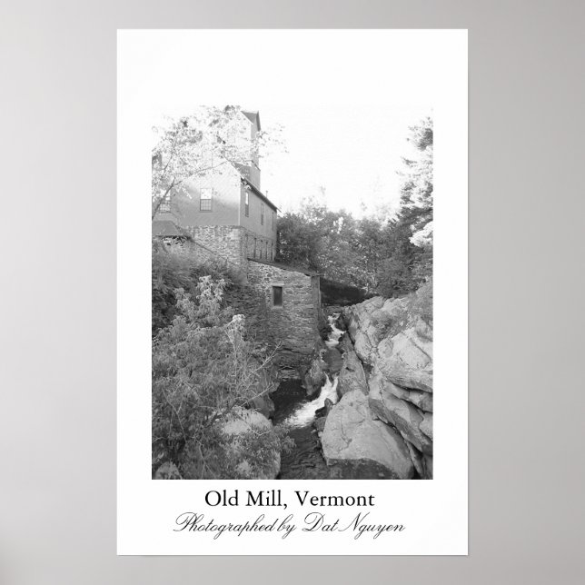 Old Mill, Vermont Poster (Front)