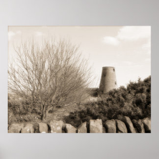 Old Mill with Trees - Scotland Poster