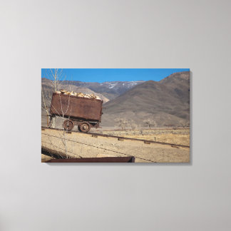 Old Mining Cart Canvas Print