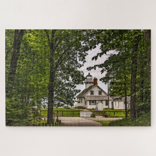 Old Mission Lighthouse Jigsaw Puzzle (Horizontal)