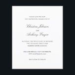 Old Money Black and White Wedding Save the Date Flyer<br><div class="desc">This design is part of a timeless wedding invitation suite featuring elegant typography and a classic minimalist layout.   The old money aesthetic is perfect for luxury weddings,  formal events,  and sophisticated celebrations.</div>