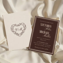 Old Money Chocolate Brown Chic Wedding