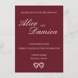 Old Money Elegant Wedding Invitation