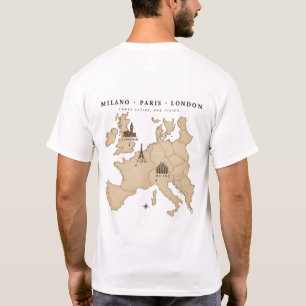 Old Money European Cities Travel T-Shirt