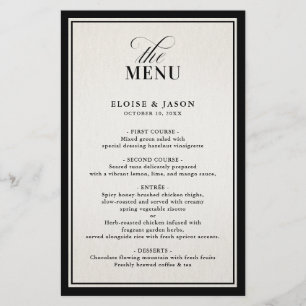 Old Money Modern Formal Black Luxury Chic Wedding
