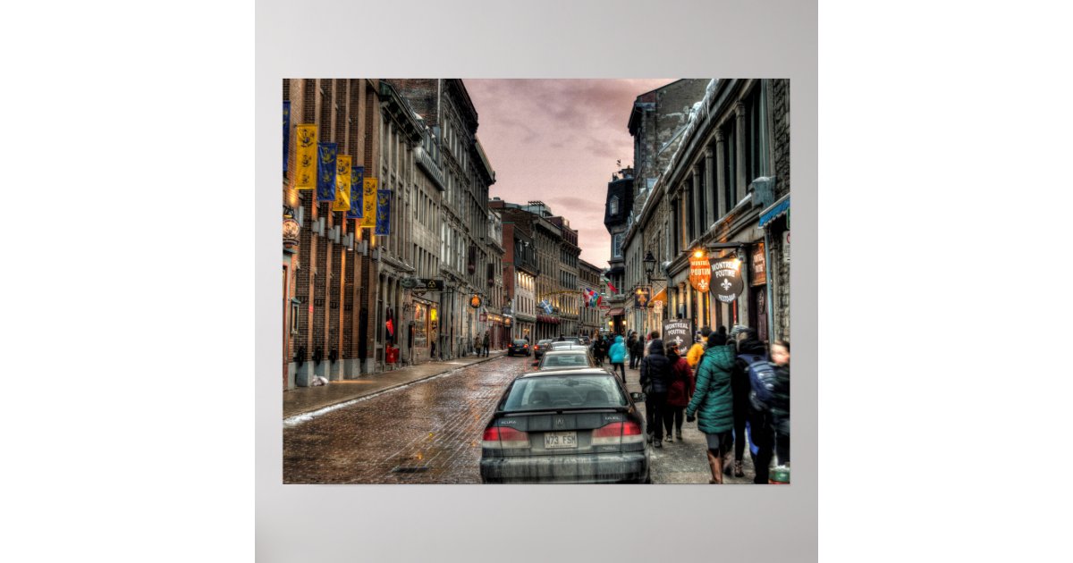 SJOLOON 10x8ft Montreal Urban Street Scene Background
