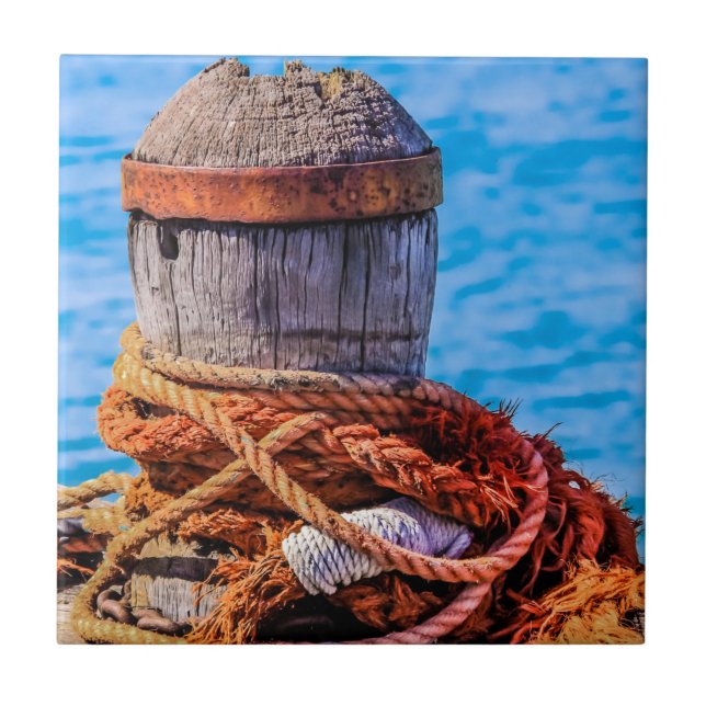 Old Mooring Bollard Tile (Front)