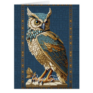 Old Mosaic Owl. 