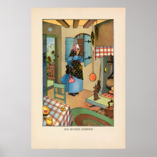 Old Mother Hubbard - Affiche de Comptine