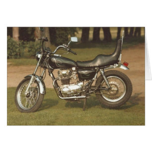 Old Motorcycle: Blank Cards