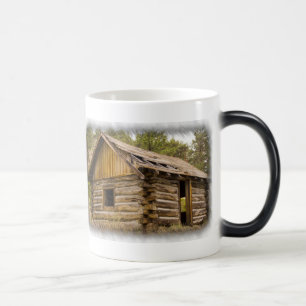 Old Mountain Cabin on White Magic Mug