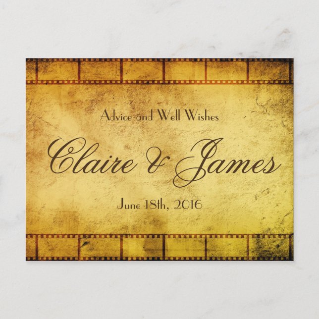 Old Movie Film Wedding Advice (Front)