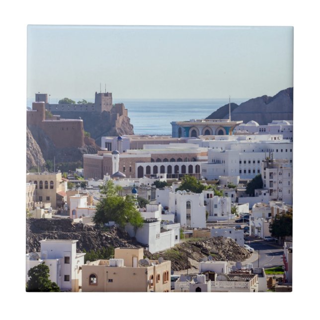 Old Muscat original historic city of Muscat - Oman Tile (Front)