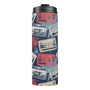Old Music Cassettes Vintage Seamless Thermal Tumbler