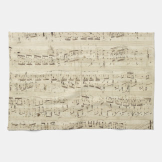 Old Music Notes - Chopin Music Sheet Kitchen Towel