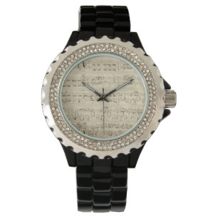 Old Music Notes - Chopin Music Sheet Watch