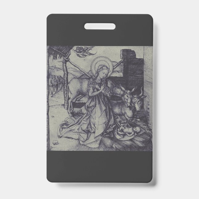 Old Nativity scene og Jesus Christ Badge (Front)