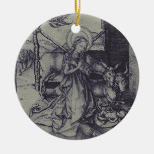 Old Nativity scene og Jesus Christ Ceramic Ornament