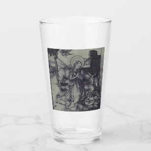 Old Nativity scene og Jesus Christ Glass