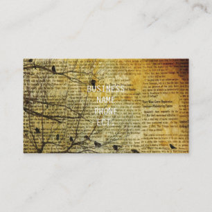 Old Newspaper Art Business Card