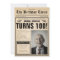 Old Newspaper Custom Photo 100th Birthday Party 