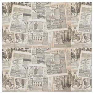 old newspaper fabric