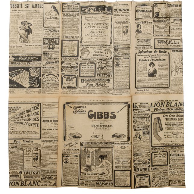 Old newspaper: vintage paper background. (Front)
