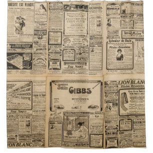 Old newspaper: vintage paper background.