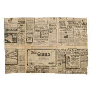 Old newspaper: vintage paper background. pillowcase
