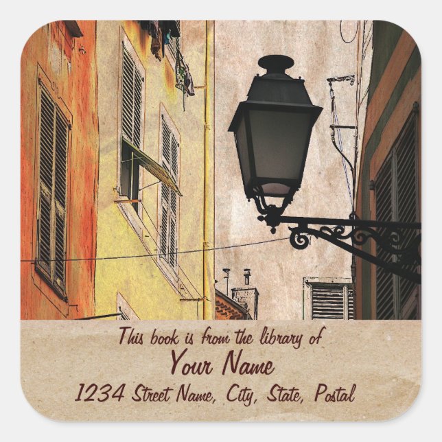 Old Nice library sticker plate (Front)