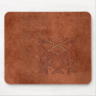 Old Norse Dragon Mouse Pad - Viking Art Desk Mat