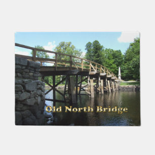 Old North Bridge - Revolutionary War Concord MA Doormat