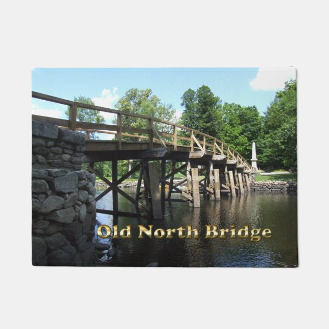 Old North Bridge - Revolutionary War Concord MA Doormat (Front)
