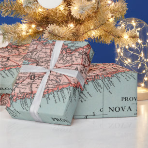 Old Nova Scotia Canada Map (1925)  Wrapping Paper