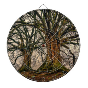 Old Oak Tree in Winter Dartboard