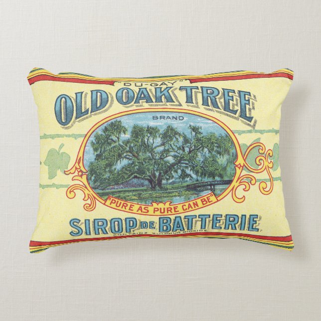 Old Oak Tree Sirop de Batterie Accent Pillow (Front)