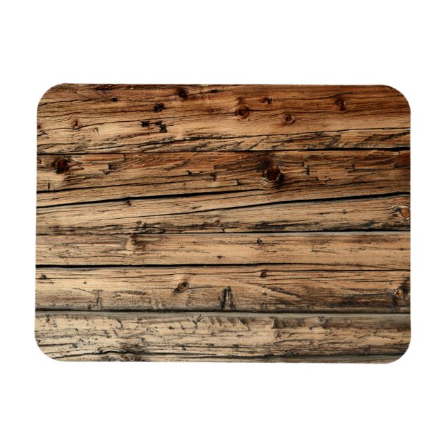 Old oak wood texture background rectangular magnet (Horizontal)