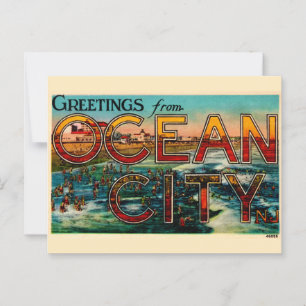 Old Ocean City NJ Postcard